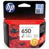 HP 650 Tri-color Original Ink Advantage Cartridge, CZ102AE